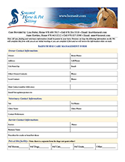 legal stuff forms seacoast horse pet sitting pet sitting veterinary release form